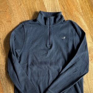 Vineyard Vines Navy Quarter-Zip Pullover Boys Size Large